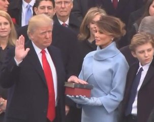 Donald Trump sworn in as 45th president of United States
