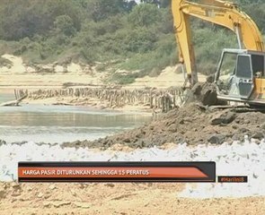 Harga pasir turun hingga 15 peratus