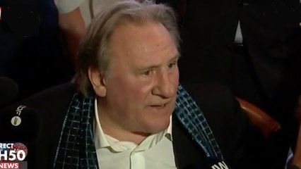 "Vous allez me foutre la paix !" : un verre d'alcool à la main, Gérard Depardieu s'emporte face à une journaliste