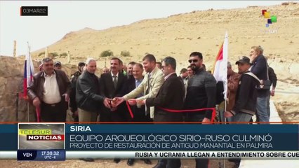 Arqueólogos sirios restauran milenario manantial de agua dañado por la guerra terrorista