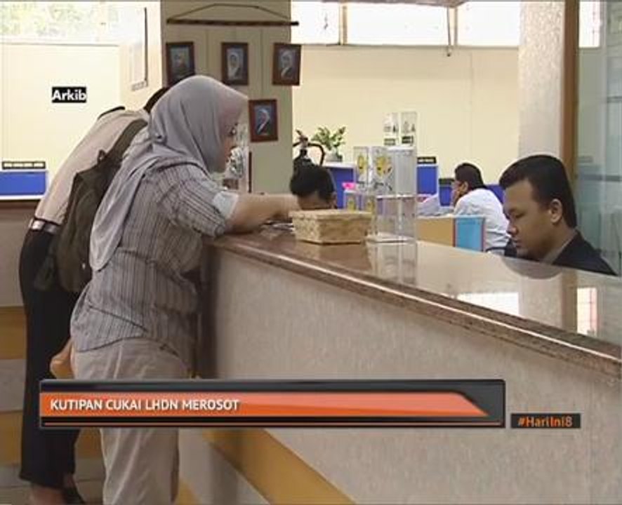 Kutipan cukai LHDN merosot