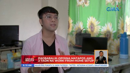 Pagbabalik-opisina matapos ang 2 taon na work-from-home setup | UB