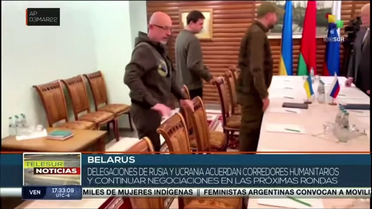 teleSUR Noticias 17:30 03-03: Rusia y Ucrania acuerdan establecer corredores humanitarios