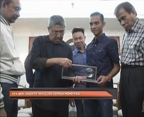 KFA beri insentif RM20,000 kepada Mohd Faiz