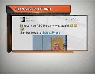 Iklan susu pekat unik