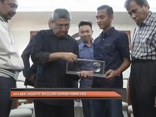 KFA beri issentif RM20,000 kepada Mohd Faiz Subri