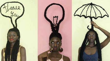 Coiffure : Elle crée des oeuvres d'art avec ses cheveux afros