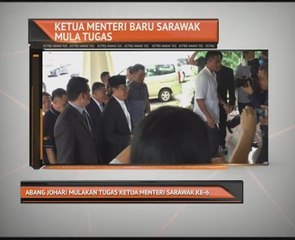 Abang Johari mulakan tugas Ketua Menteri Sarawak Ke-6