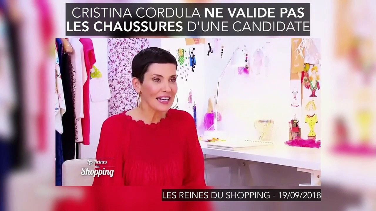 "C'est trop mastock" Cristina Cordula ne valide pas les chaussures d'une candidate des Reines du Shopping