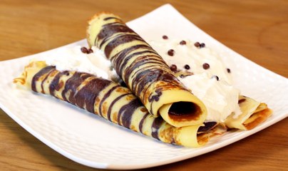 La recette originale des crêpes marbrées au chocolat