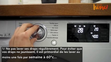Draps blancs : ces erreurs à ne surtout pas faire