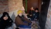Cellphone footage shows children hiding in basement in Ukraine