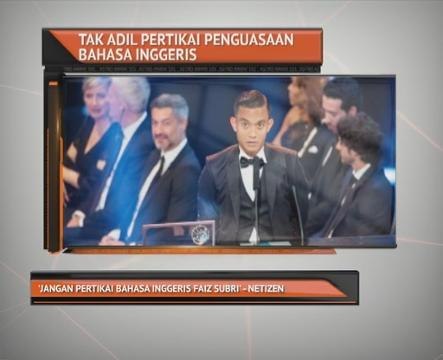 Jangan pertikai Bahasa Inggeris Faiz Subri - Netizen