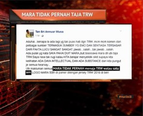 MARA tidak pernah taja TRW