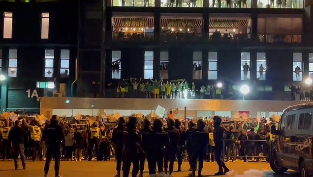 La celebración del pase a la final de Copa del Betis