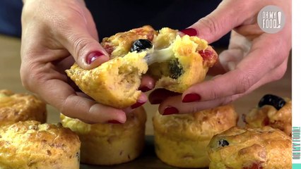 Idée apéro : la recette des muffins à la pizza !