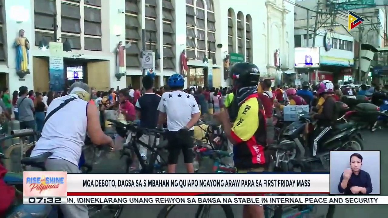 Mga deboto, dagsa sa simbahan ng Quiapo ngayong araw para sa first Friday mass; Minimum public health standards, mahigpit na ipinatutupad