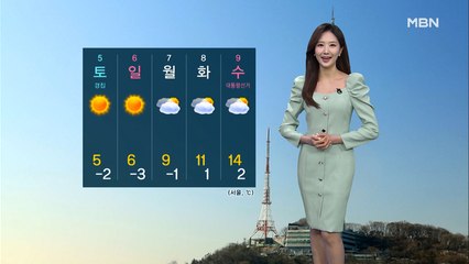 [굿모닝MBN 날씨]전국 곳곳 봄비…서쪽 미세먼지·동쪽 대기 건조