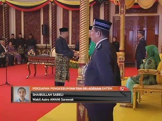 Persiapan pengkebumian Tan Sri Adenan Satem