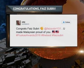 Congratulatory messages from netizens