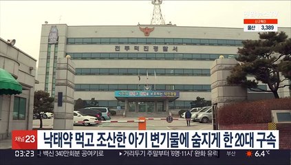 낙태약 먹고 조산한 아기 변기물에 숨지게 한 20대 구속