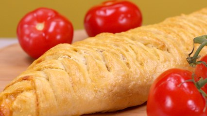 Recette : la pizza tressée au jambon et au fromage !