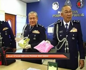 Lelaki ditahan bersama pelbagai jenis dadah