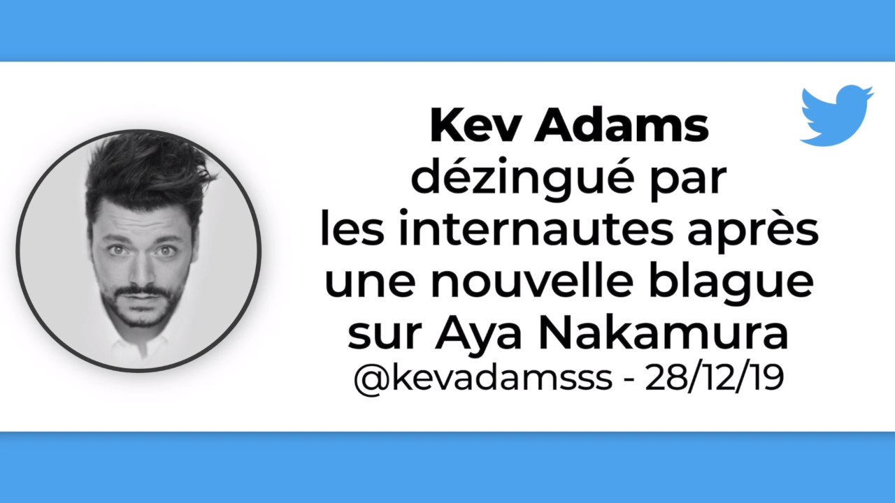 Kev Adams dézingué par les internautes après une nouvelle blague sur Aya Nakamura