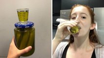 Cette femme boit du jus de cornichon tous les jours pendant 1 semaine et voici le résultat