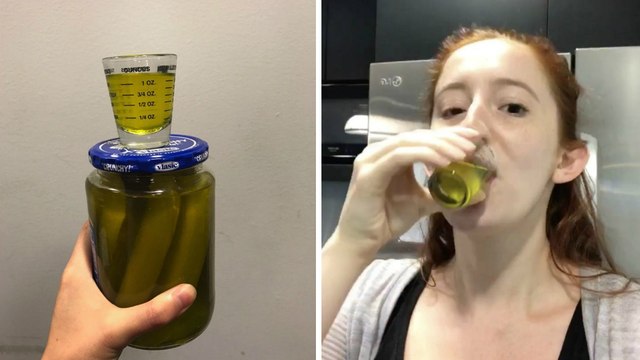Cette femme boit du jus de cornichon tous les jours pendant 1 semaine et voici le résultat