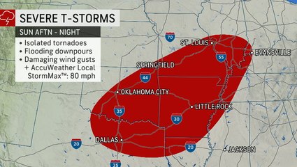 下载视频: Weekend storms in the Plains come with a risk of tornadoes