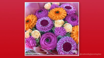 Cette pâtissière réalise des gâteaux en forme de fleurs et c'est sublime
