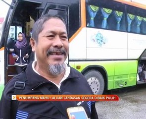Penumpang mahu laluan landasan segera dibaik pulih