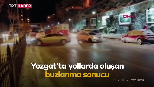 Yozgat'ta zincirleme kaza: 15 araç hasar gördü