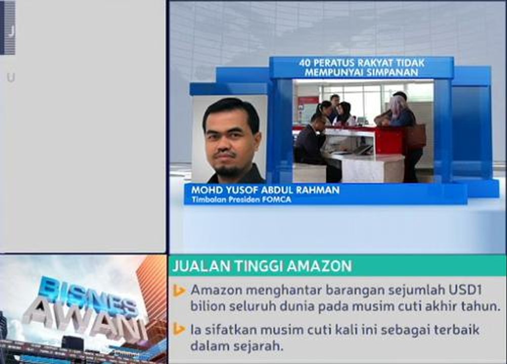 40 peratus rakyat tidak mempunyai simpanan