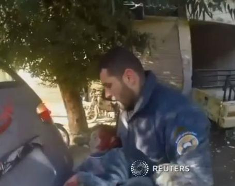 Children among the dead in Damascus air strikes