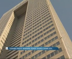 Toshiba profit warning sends shares down 20%