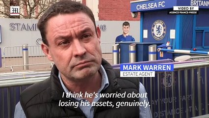 'I think he's worried about losing his assets,' says Chelsea fan as Abramovich to sell club