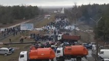 Warga Ukraina Sempat Blokade Jalan untuk Mencegah Pasukan Rusia Rebut PLTN