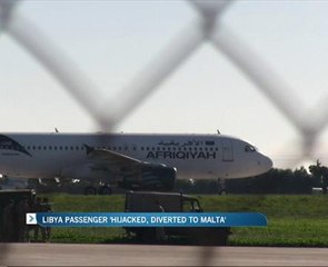 Libya passanger 'hijacked, diverted to Malta'