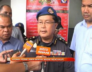 KPDNKK Perak jamin minyak masak mencukupi