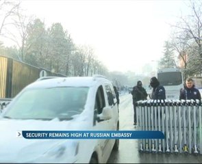 Security remains high at Russian embassy