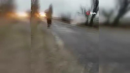 Ukraynalılar, Rus askerlerini tuzağa çekip zırhlı araçlarını imha etti