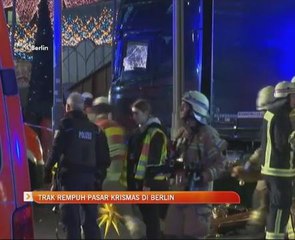 Trak rempuh pasar krismas di Berlin