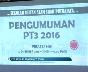 PT3 results announced today