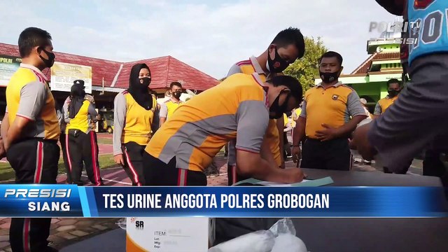 75 Personil Polres Grobogan Jalani Test Urine