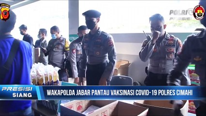 Wakapolda Jawa Barat Tinjau Percepatan Vaksinasi di Cimahi