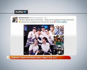 Peminat sedih Running Man tamat Feb 2017