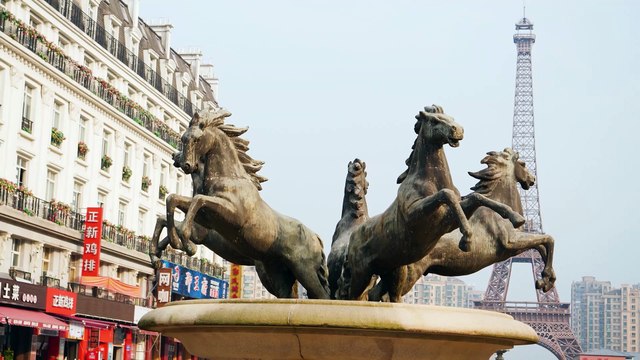 Tianducheng هل تعتقد أنك في باريس؟ فكر مرة أخرى. مرحباً بكم في