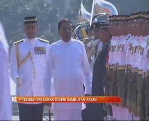Presiden Sri Lanka diberi sambutan rasmi
